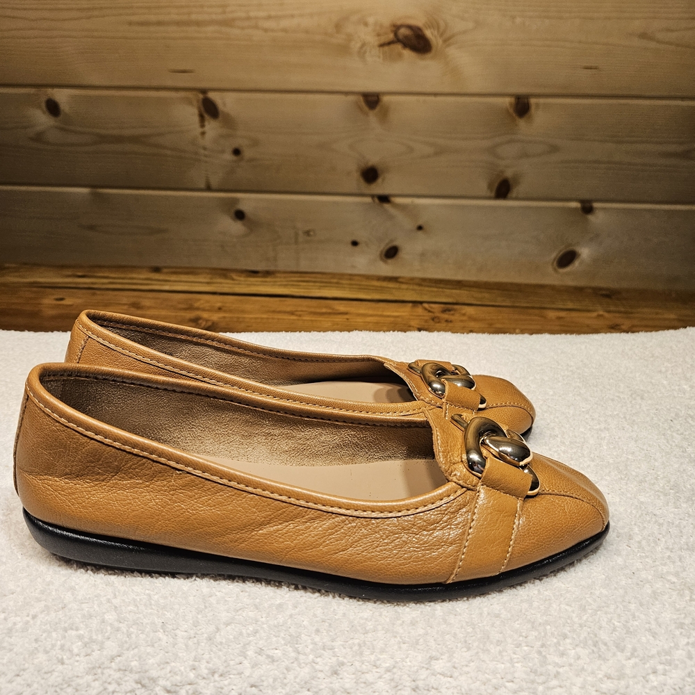 AEROSOLES Bristol Tan Leather 412 Womens Size 8.5 - Picture 3 of 8